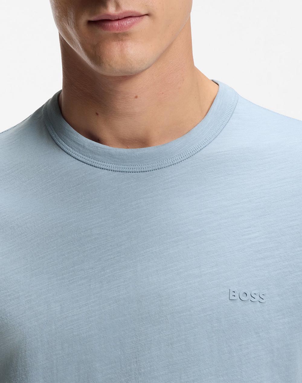 Boss Tegood 10240843 01 50508243-458 Lightblue ανδρικά ρούχα μπλούζες T-Shirt Politikos Shop Πολιτικός