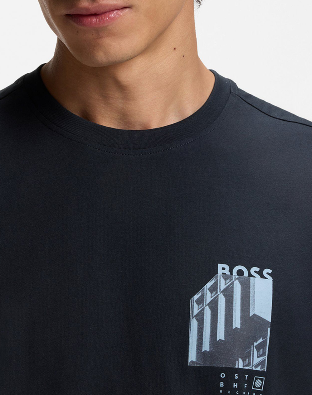 Boss Te Board 10277382 01 50561853-404 Darkblue ανδρικά ρούχα μπλούζες T-Shirt Politikos Shop Πολιτικός