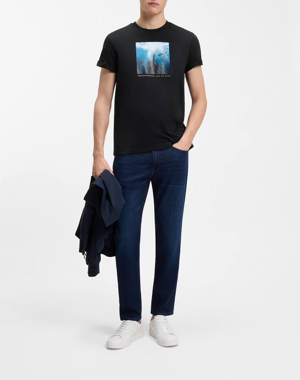 Boss Te Creature 10277382 01 50561861-001 Black ανδρικά ρούχα μπλούζες T-Shirt Politikos Shop Πολιτικός