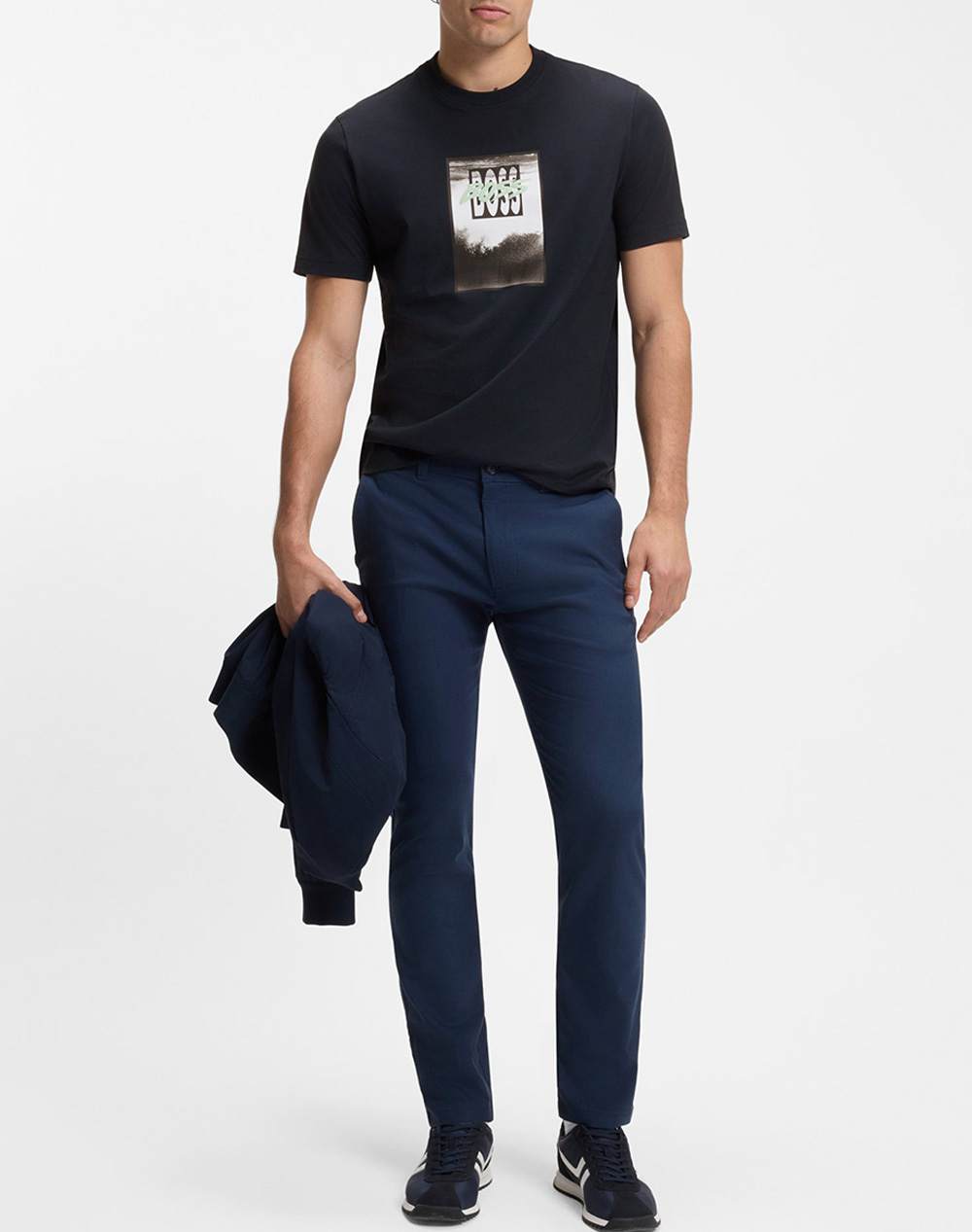 Boss Te Dj 10277382 01 50561846-404 Darkblue ανδρικά ρούχα μπλούζες T-Shirt Politikos Shop Πολιτικός