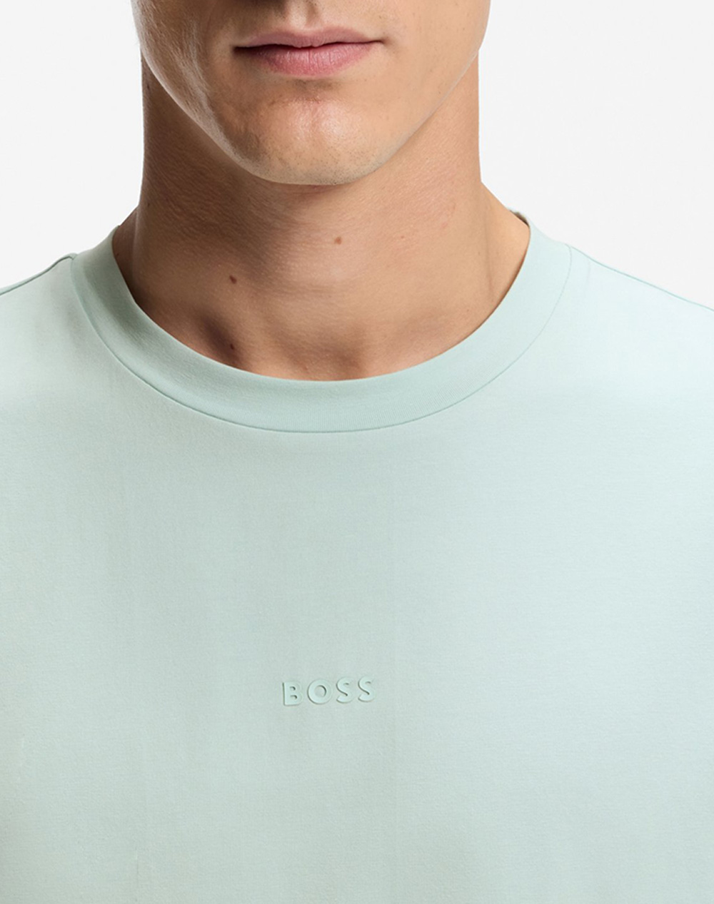 Boss Tchup 10242929 01 50473278-447-447 Aqua ανδρικά ρούχα μπλούζες T-Shirt Politikos Shop Πολιτικός