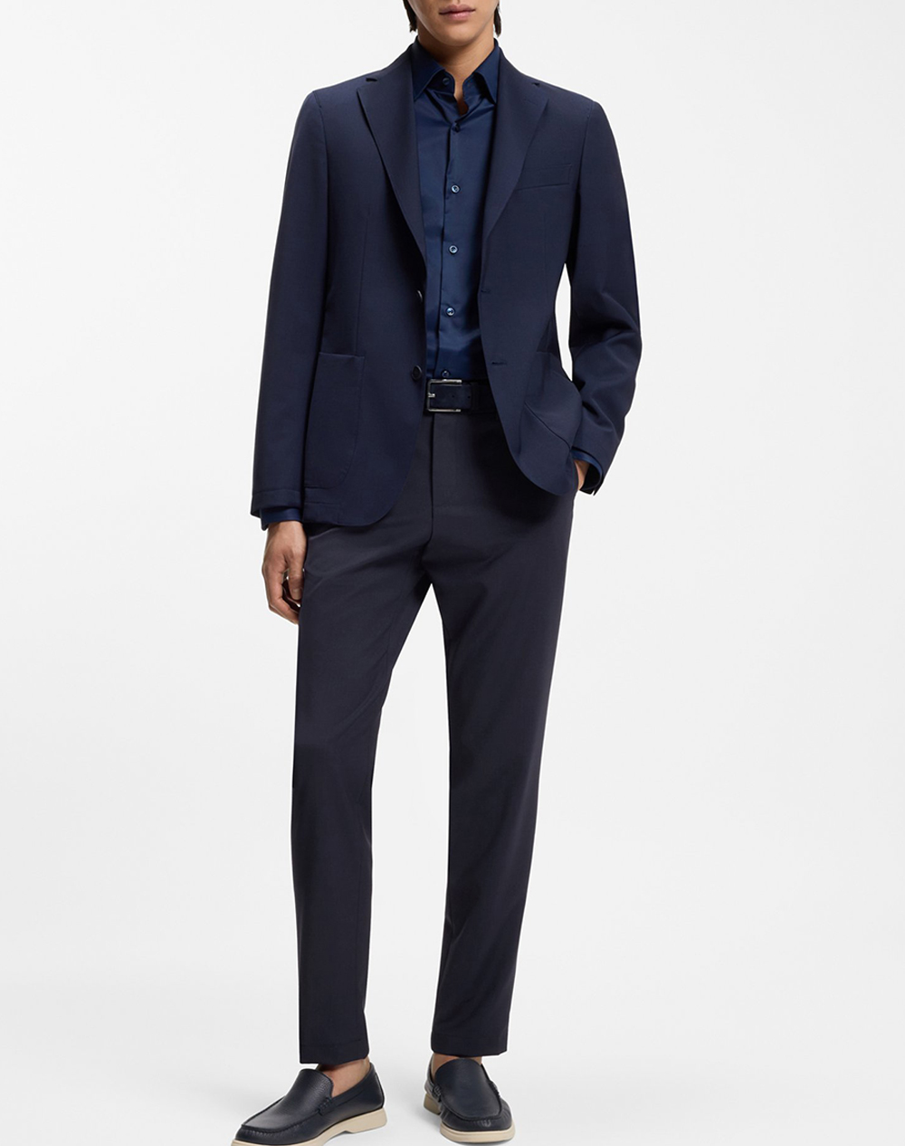 Boss P-Genius-Cw-Wg-261 10261091 01 50556758-404 Darkblue ανδρικά ρούχα παντελόνια Υφασματινα Politikos Shop Πολιτικός