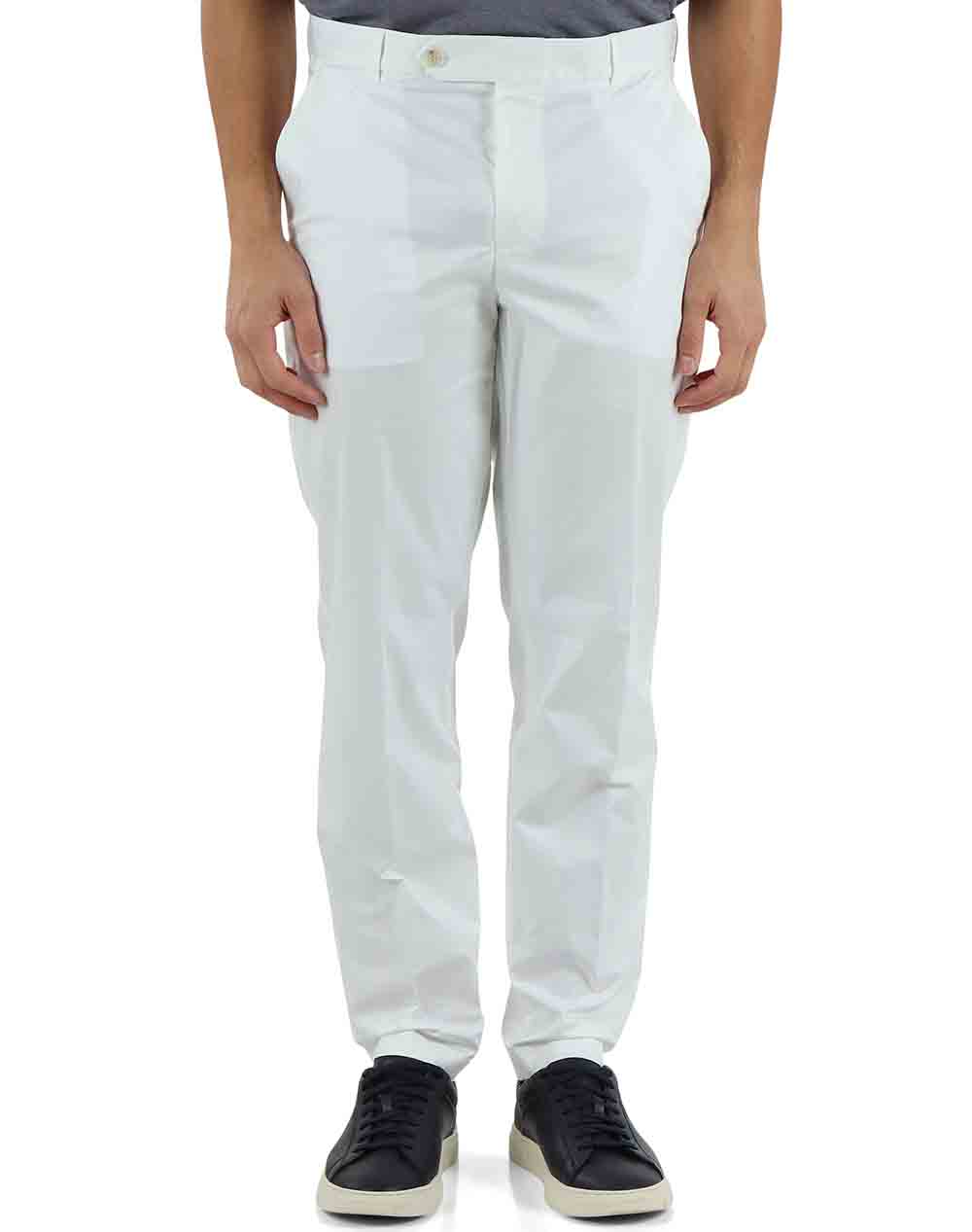Boss C-Perin-W-262F 10279198 01 50561575-100 White ανδρικά ρούχα παντελόνια Chinos Politikos Shop Πολιτικός