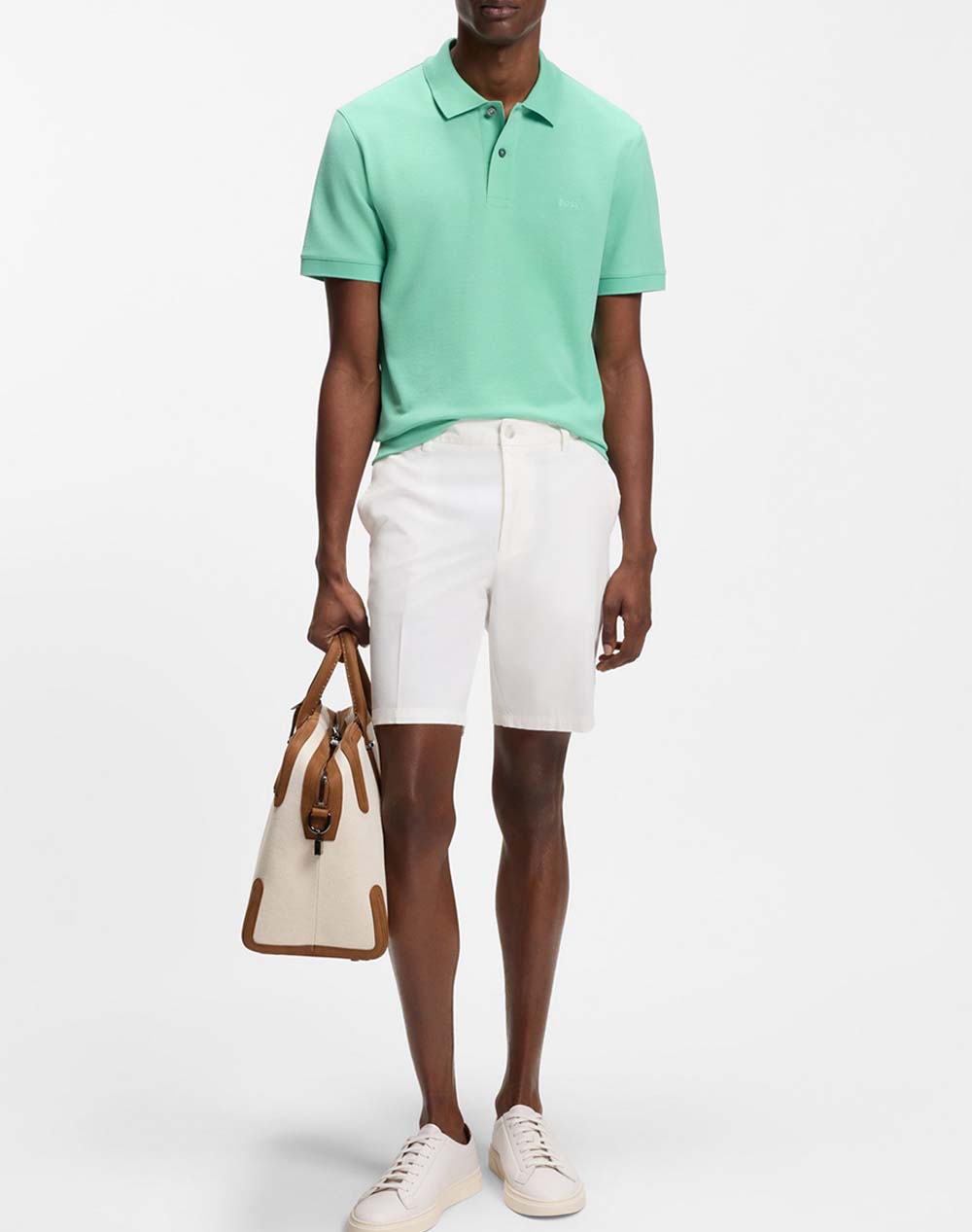 Boss H-Kane1-Shorts 10276906 01 50555235-100-100 White ανδρικά ρούχα Σορτς Βερμουδες Chinos Politikos Shop Πολιτικός