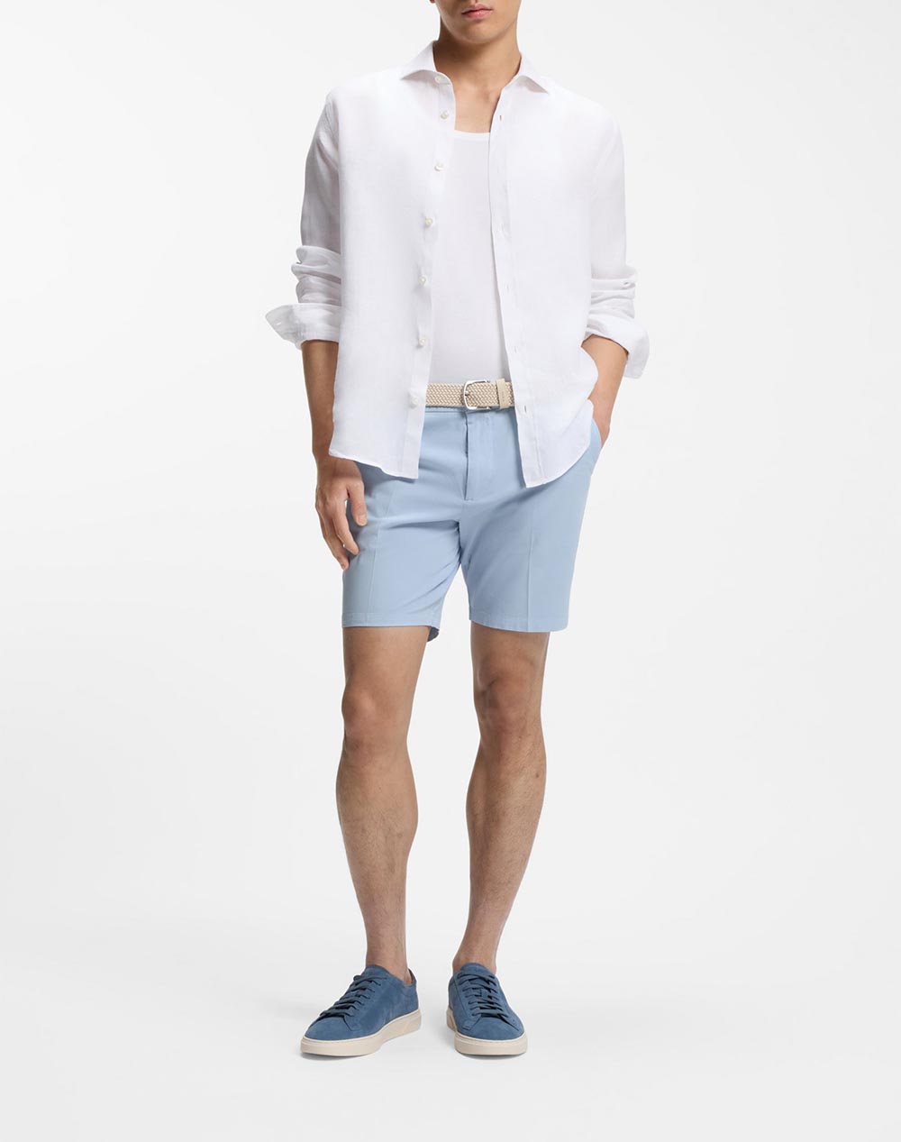 Boss H-Kane1-Shorts 10276906 01 50555235-450-450 Lightblue ανδρικά ρούχα Σορτς Βερμουδες Chinos Politikos Shop Πολιτικός