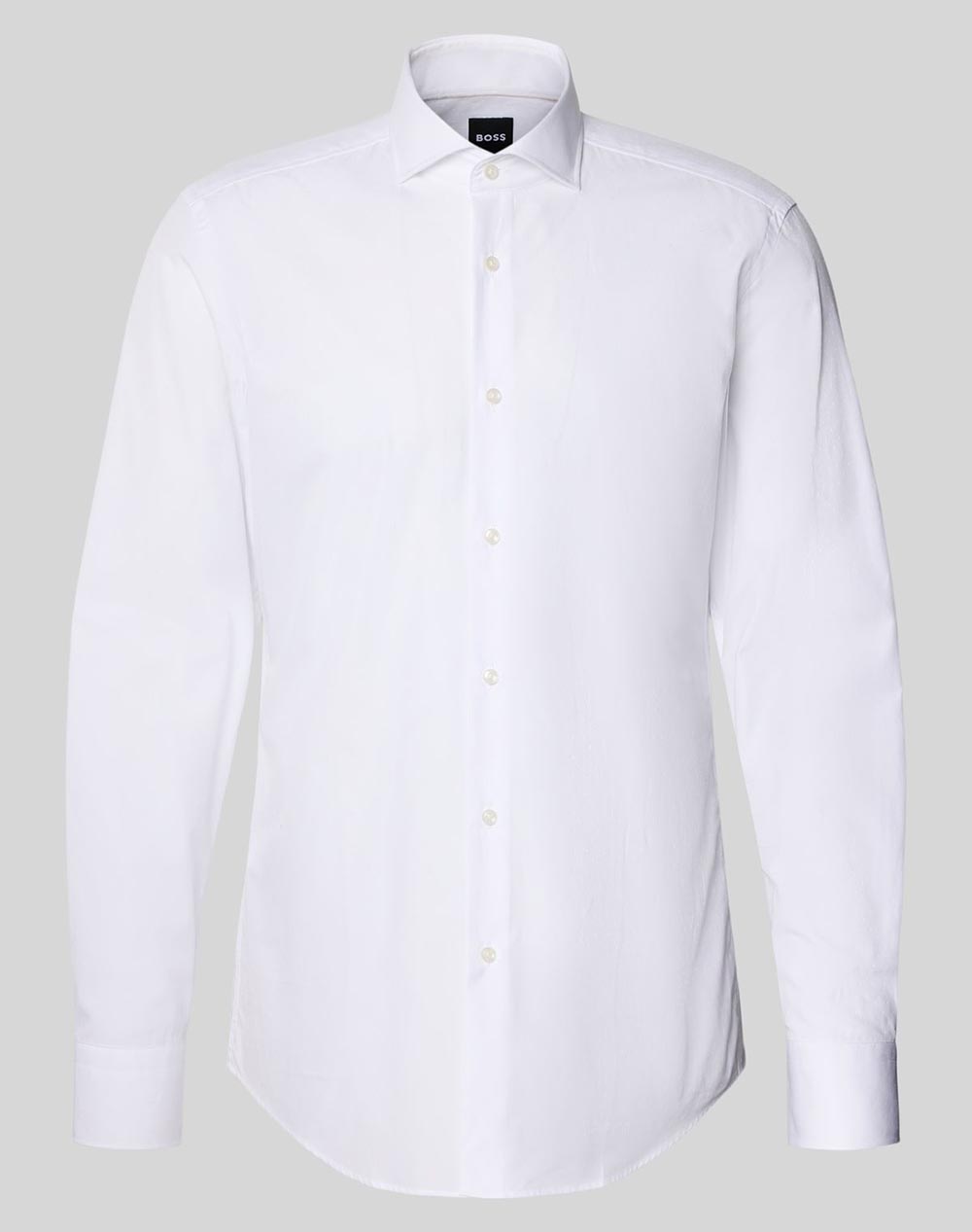 Boss H-Hank-Sp-C1-261 10278521 01 50560645-100 White ανδρικά ρούχα πουκάμισα Politikos Shop Πολιτικός