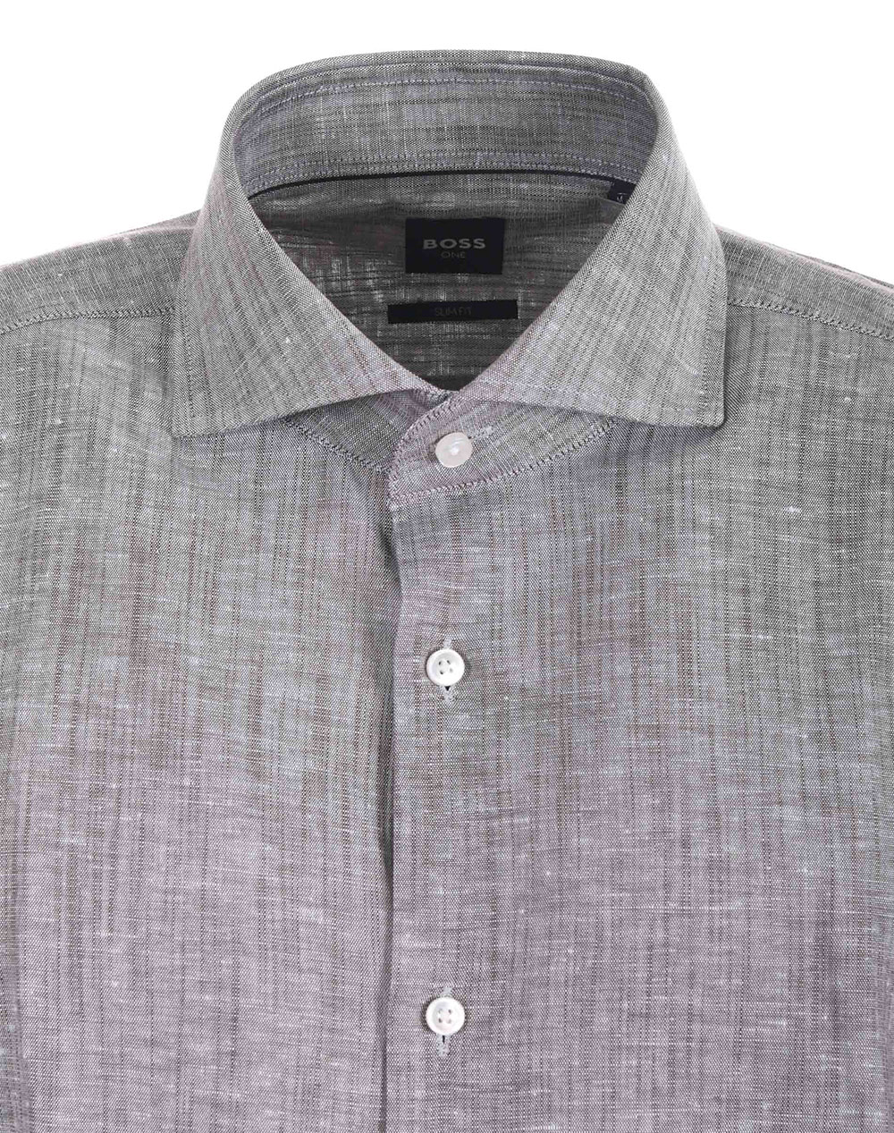 Boss H-Hank-Sp-B1-C1-261 10262138 01 50561661-207 Darkbrown ανδρικά ρούχα πουκάμισα Politikos Shop Πολιτικός