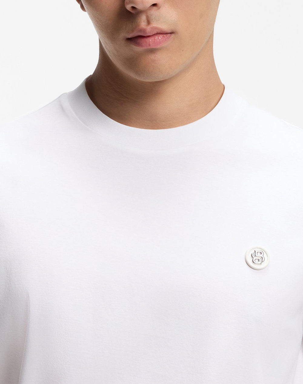Boss C-Taut 01 10263030 02 50555844-100 White ανδρικά ρούχα μπλούζες T-Shirt Politikos Shop Πολιτικός