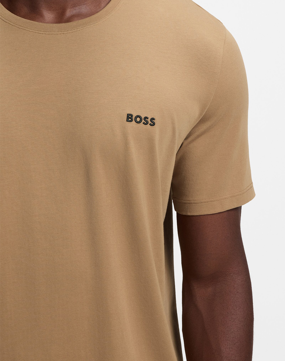 Boss Mix Match T-Shirt R 10259900 01 50515312-260 Biege ανδρικά ρούχα μπλούζες Politikos Shop Πολιτικός