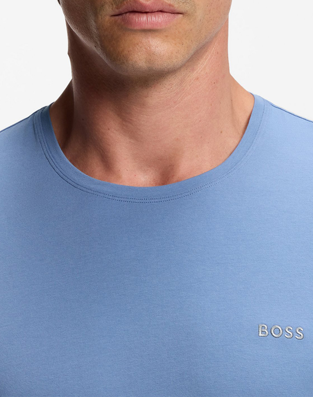 Boss Mix Match T-Shirt R 10259900 01 50515312-459 Lightblue ανδρικά ρούχα μπλούζες Politikos Shop Πολιτικός