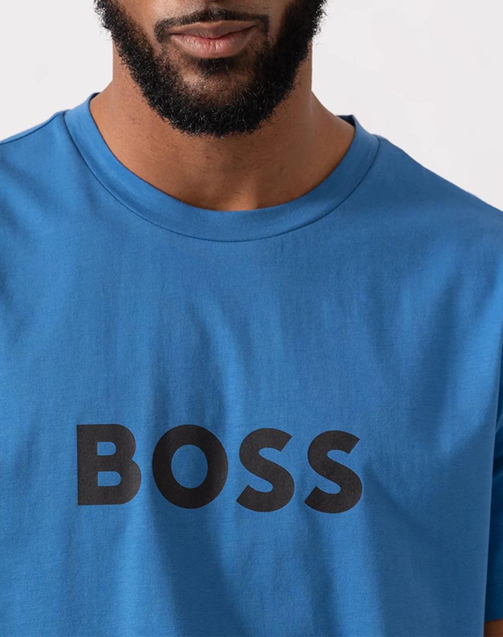 Boss T-Shirt Rn 10249533 01 50491706-436 Turquoise ανδρικά ρούχα μπλούζες Politikos Shop Πολιτικός