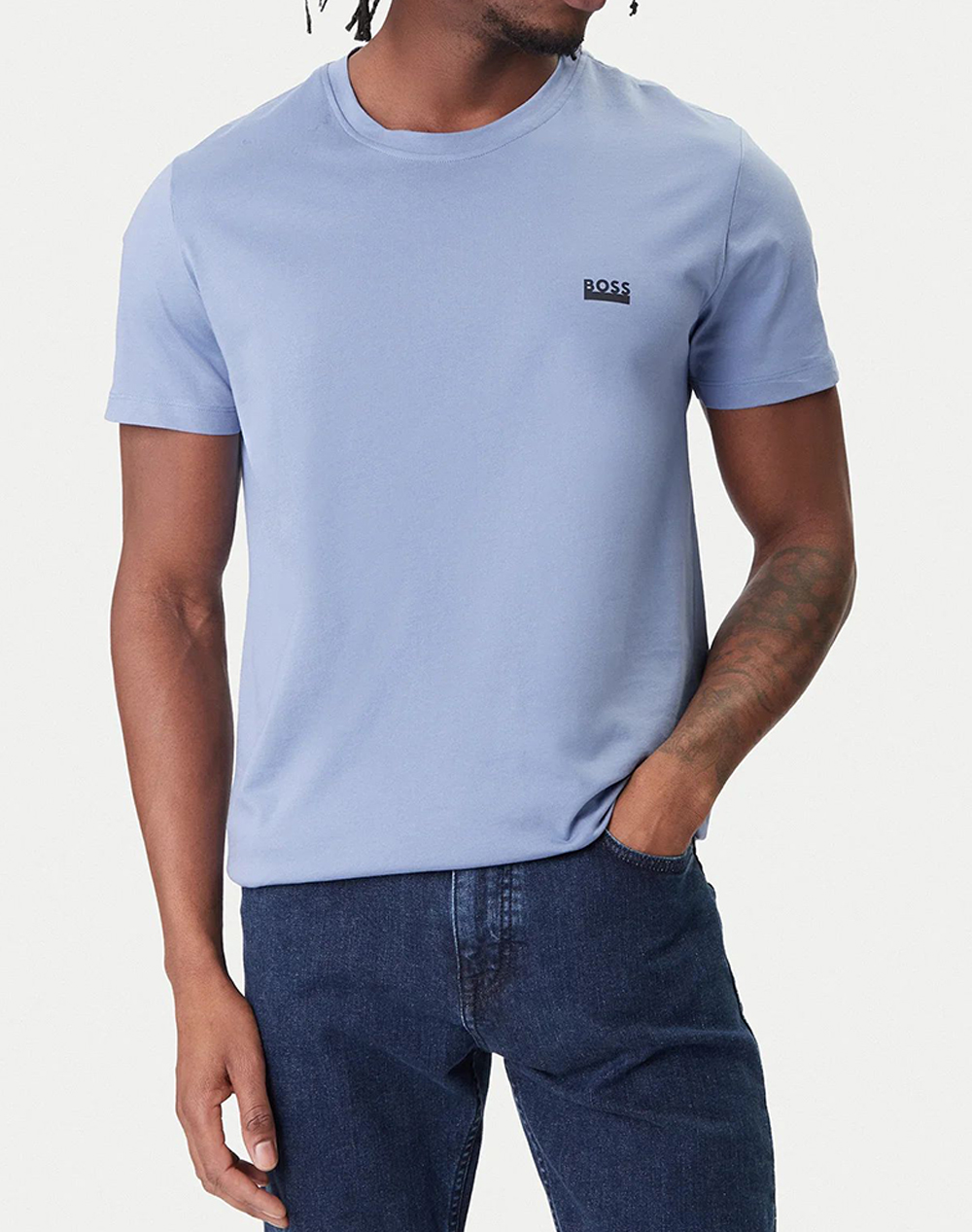 BOSS T-ShirtRN 365 10267266 01 50531401-459 LightBlue