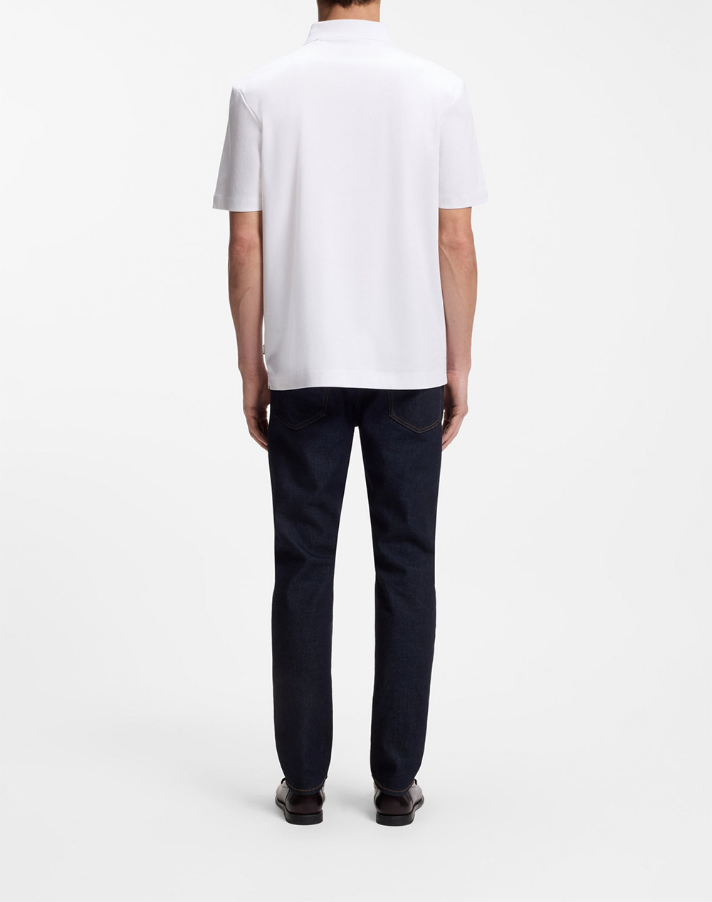 BOSS POLO MERCERISED C-PARIS 01 ΛΕΥΚΟ