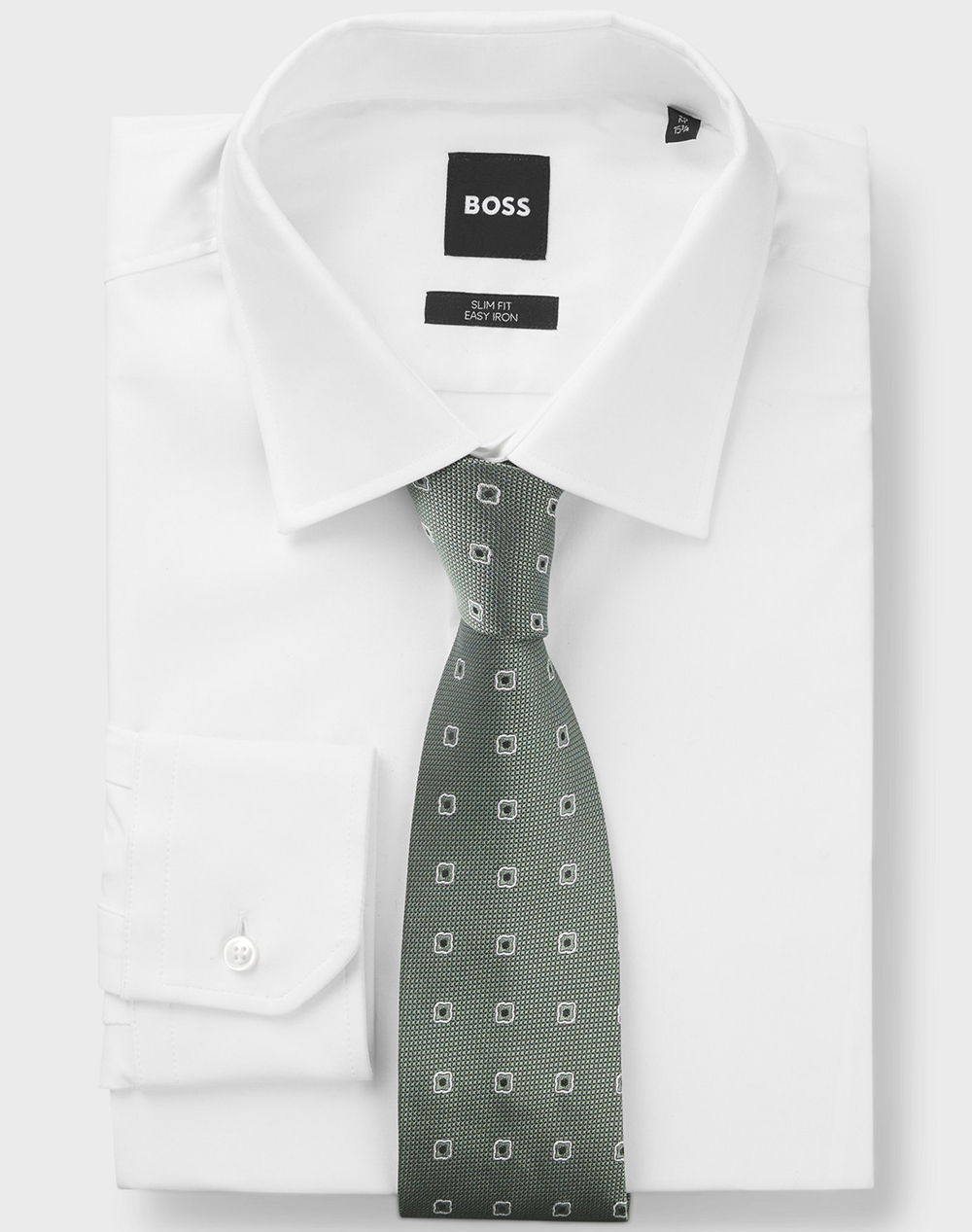 BOSS H-TIE CM 7.5 253 10277209 01 50556087-373 LightGreen φωτογραφία