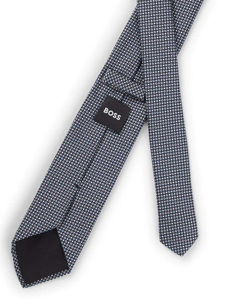 BOSS H-TIE CM 7.5 253 10276746 01 50555953-404 DarkBlue φωτογραφία