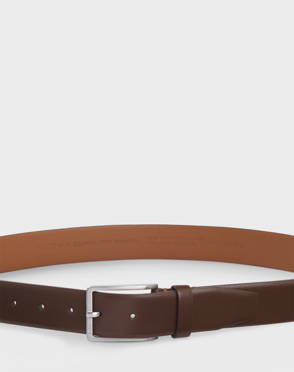 Boss Erman-L Sz35 10249587 01 50491834-210 Brown ανδρικά αξεσουάρ Ζωνες Politikos Shop Πολιτικός