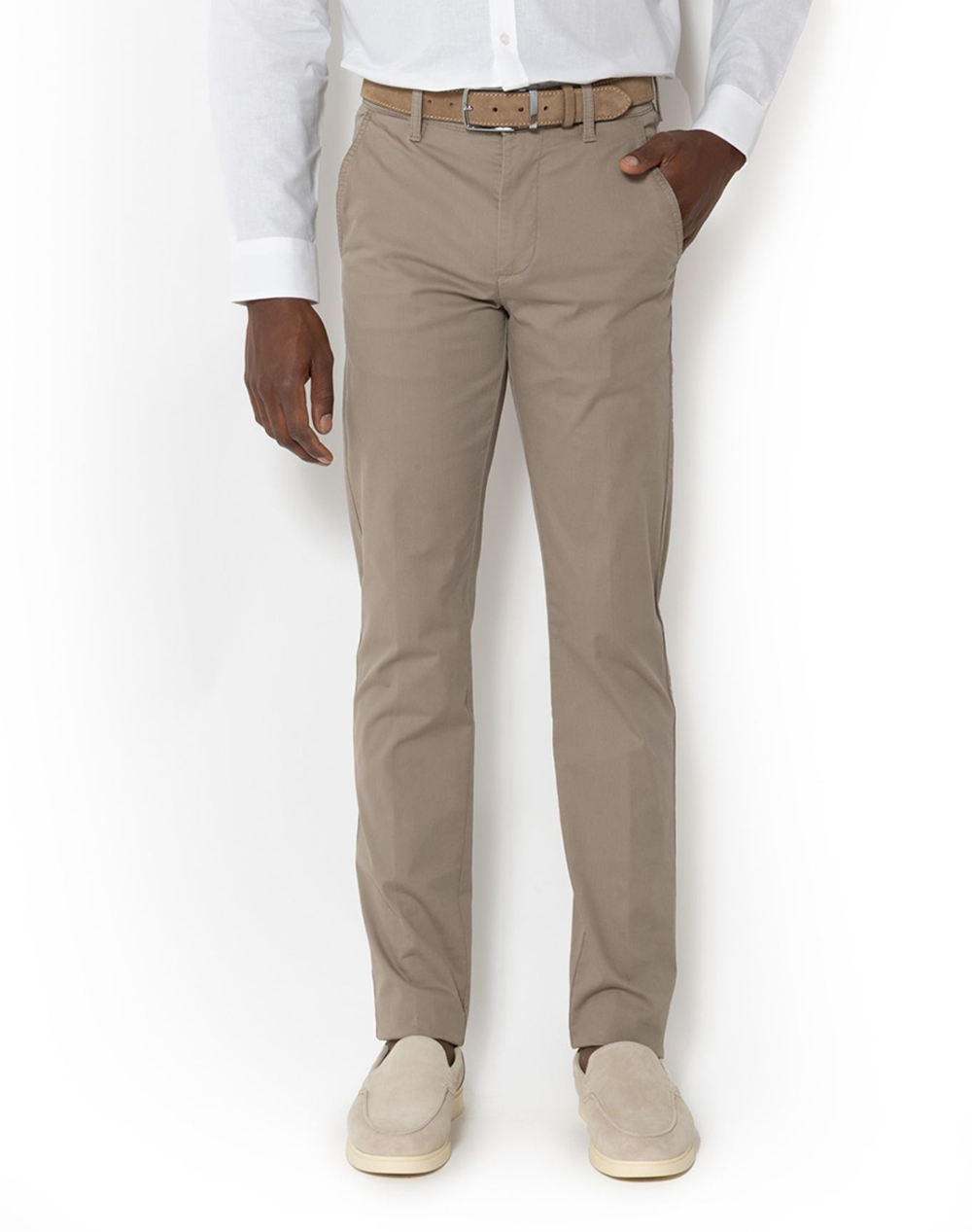 THE BOSTONIANS ΠΑΝΤΕΛΟΝΙ CHINOS PIQUE REGULAR FIT 3CN11788856-DARK Biege