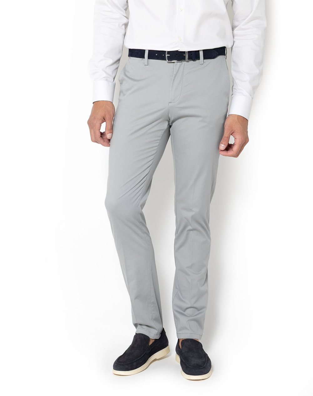 THE BOSTONIANS ΠΑΝΤΕΛΟΝΙ CHINOS ΚΑΠΑΡΤΙΝΑ SATIN REGULAR 3CN1452T863-GREY Gray