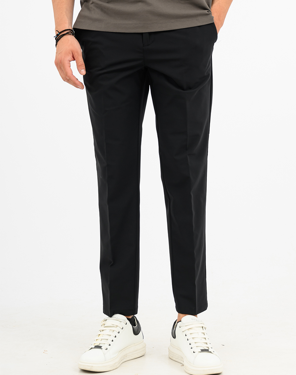 THE BOSTONIANS ΠΑΝΤΕΛΟΝΙ CHINOS ΠΟΠΛΙΝΑ REGULAR FIT 3CN4330525-BLACK Black