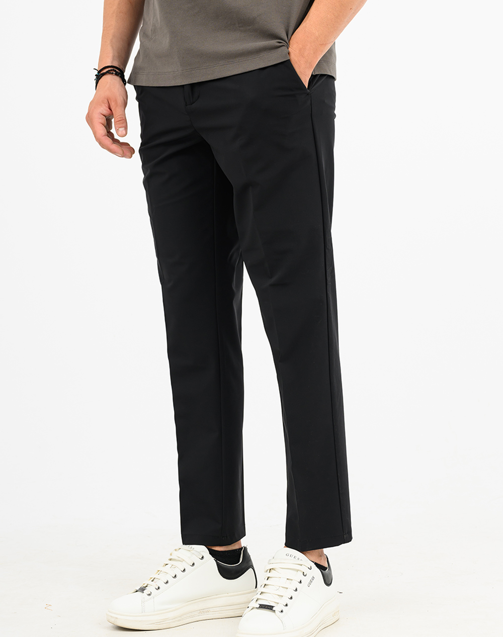 The Bostonians Παντελόνι Chinos Ποπλινα Regular Fit 3Cn4330525-Black Black ανδρικά ρούχα παντελόνια Politikos Shop Πολιτικός
