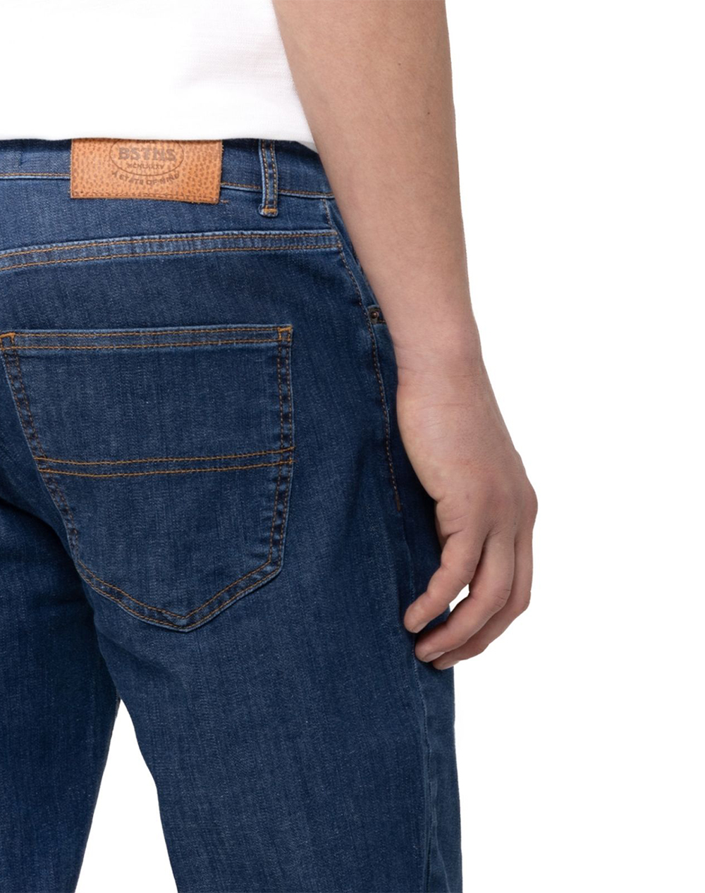 The Bostonians Παντελόνι Denim 5Pocket Regular Fit 3Cj2501303-Indigo Denimblue ανδρικά ρούχα παντελόνια Jeans Politikos Shop Πολιτικός