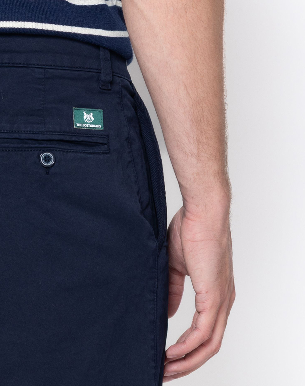 The Bostonians Βερμουδα Chinos 3En0342026-Blue Blue ανδρικά ρούχα Σορτς Βερμουδες Politikos Shop Πολιτικός