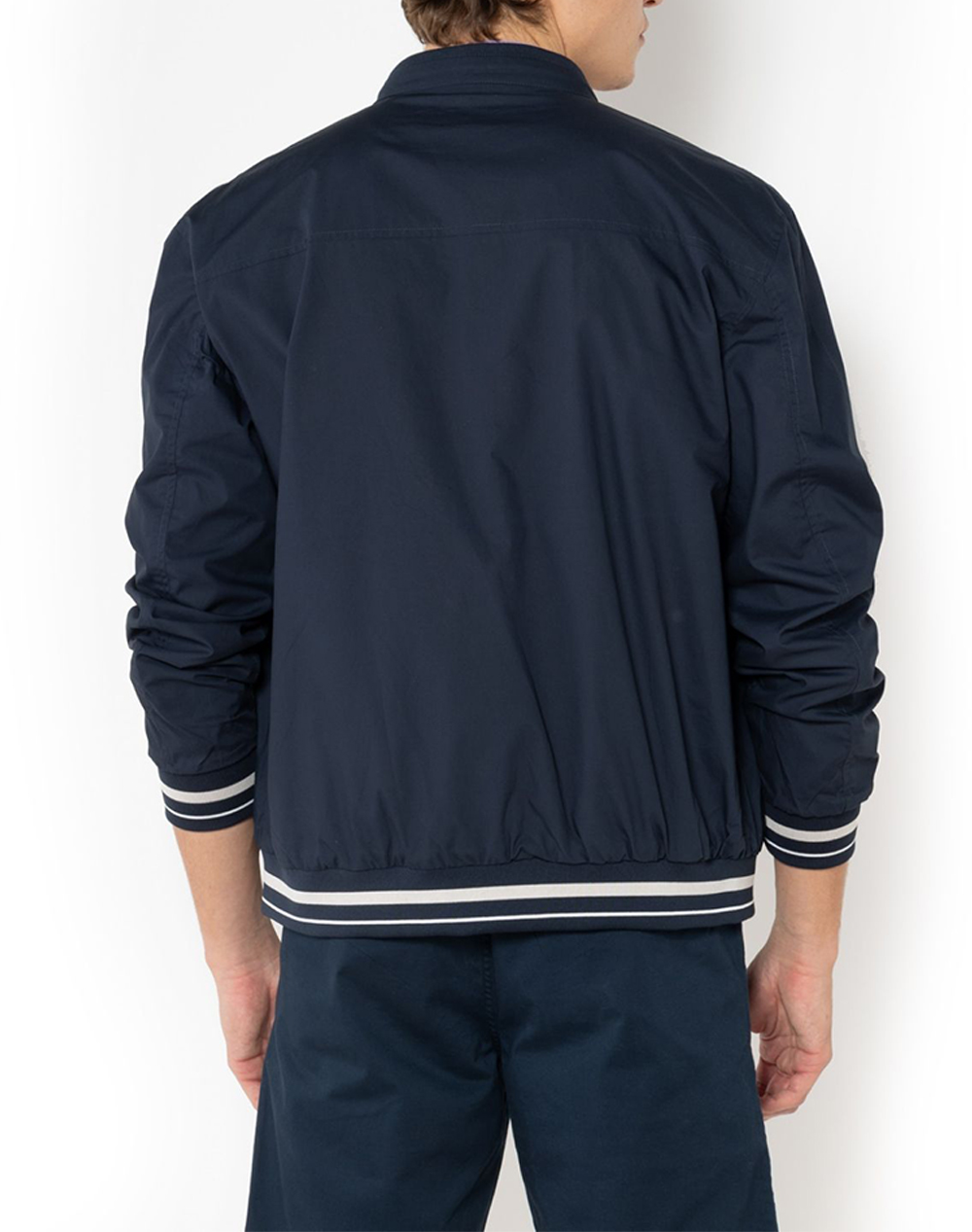 The Bostonians Μπουφάν Ripstop Reversible Regular Fit 3W06020-Blue Darkblue ανδρικά ρούχα Πανωφορια μπουφάν Politikos Shop Πολιτικός