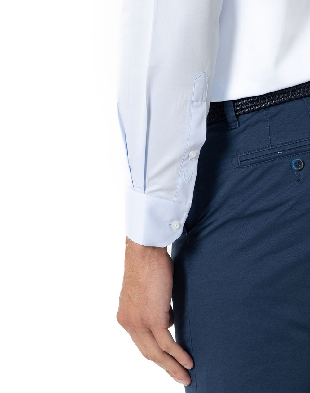The Bostonians Πουκαμισο Ποπλινα Custom Fit Poplin Classic 3Amp2413-Sky Lightblue ανδρικά ρούχα πουκάμισα Politikos Shop Πολιτικός