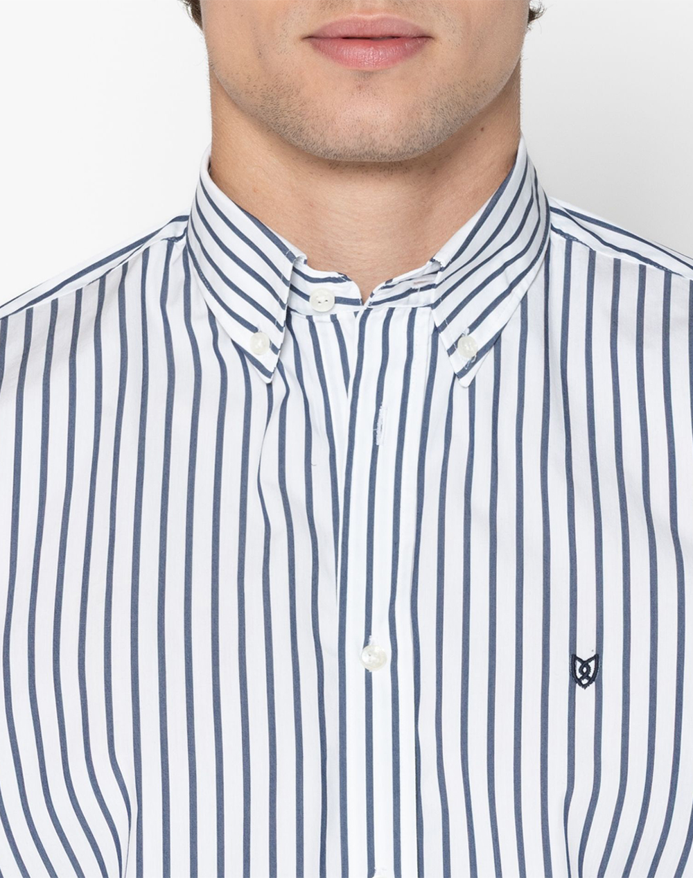 The Bostonians Πουκαμισο Acorn Ποπλινα Regular Fit Button-Down 3Aas4926-Blue Navyblue ανδρικά ρούχα πουκάμισα Politikos Shop Πολιτικός