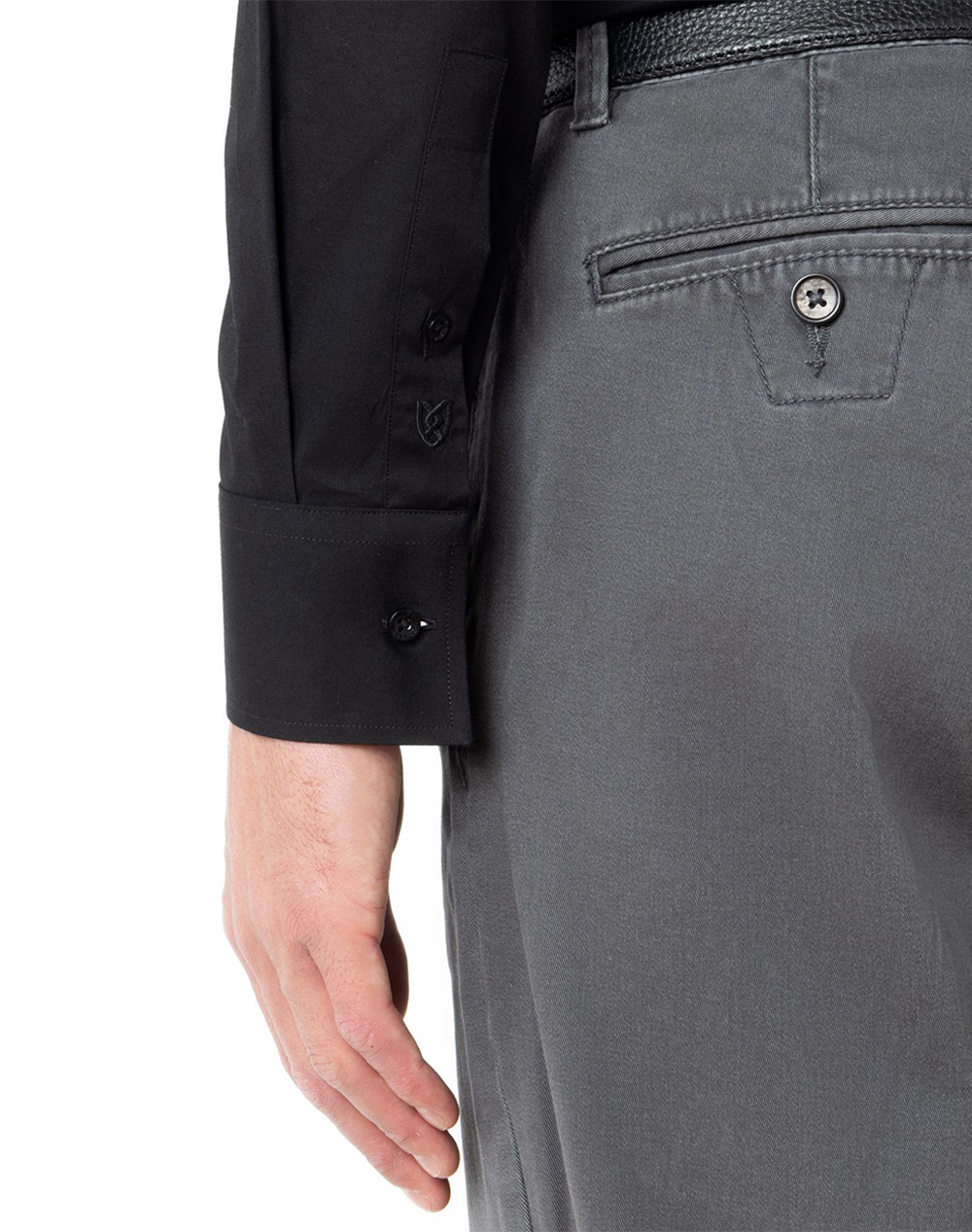 The Bostonians Πουκαμισο Ποπλινα Custom Fit Plain Poplin Classic 3Amp1656-Black Black ανδρικά ρούχα πουκάμισα Politikos Shop Πολιτικός