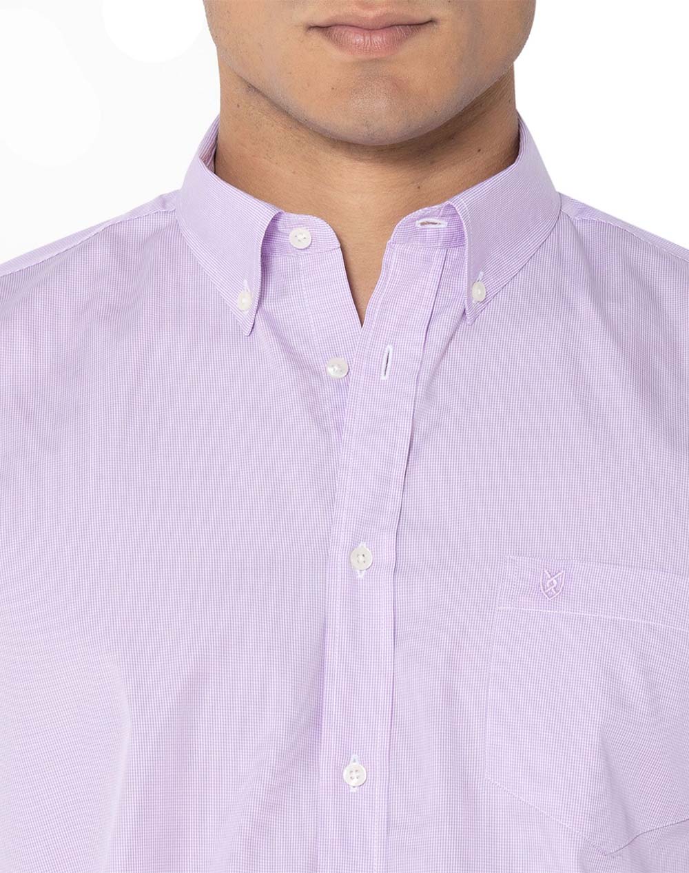 The Bostonians Πουκαμισο Chester Ποπλινα Regular Fit Minicheck Poplin Button-Down 3Aap0016-Pink Pink ανδρικά ρούχα πουκάμισα Politikos Shop Πολιτικός