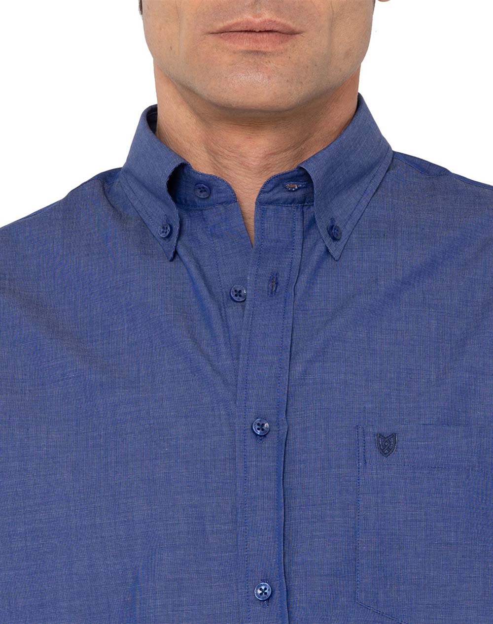 The Bostonians Πουκαμισο Fil A Regular Fit Plain Button-Down 3Aap0000X-Dark Indigo ανδρικά ρούχα πουκάμισα Politikos Shop Πολιτικός