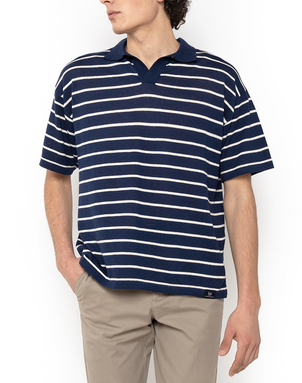THE BOSTONIANS ΜΠΛΟΥΖΑ ACORN POLO ΠΛΕΚΤΟ REGULAR FIT 3MPS4004-BLUE NavyBlue