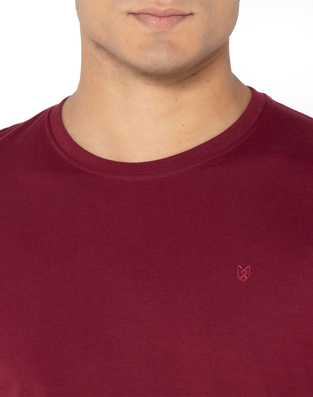 The Bostonians Μπλούζα Essential T-Shirt Regular Fit 3Ts1241N-Burgundy Bordeux ανδρικά ρούχα μπλούζες Politikos Shop Πολιτικός