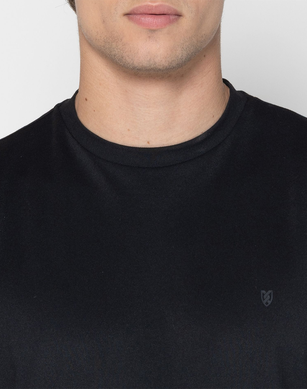 The Bostonians Μπλούζα T-Shirt Pique Tech Regular Fit 3Ts1308-Black Black ανδρικά ρούχα μπλούζες Politikos Shop Πολιτικός