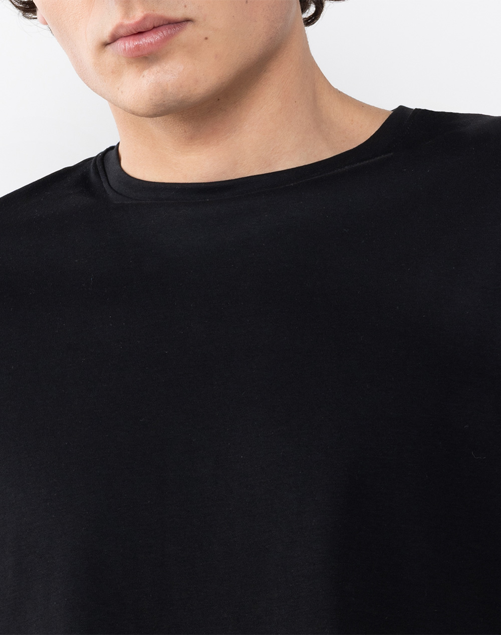 The Bostonians Μπλούζα Over T-Shirt Jersey 3Ts1300-Black Black ανδρικά ρούχα μπλούζες Politikos Shop Πολιτικός