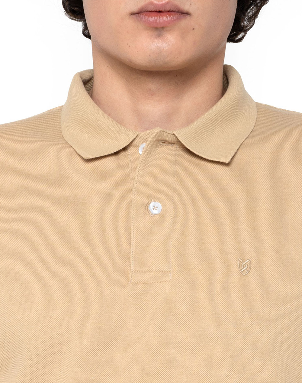 The Bostonians Μπλούζα Polo Pique Regular Fit 3Ps0001-Dark Biege ανδρικά ρούχα μπλούζες Politikos Shop Πολιτικός