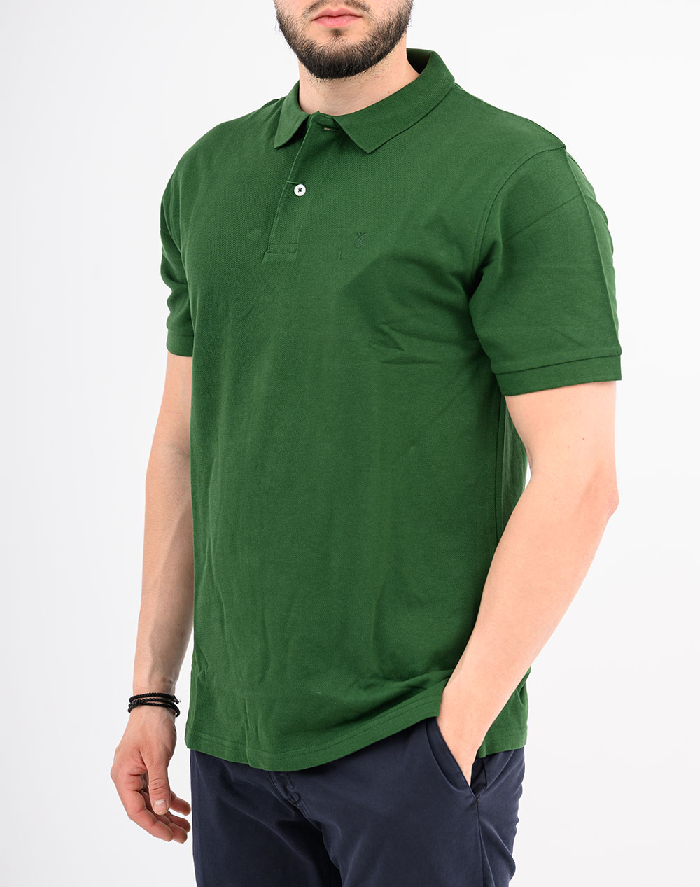 The Bostonians Μπλούζα Polo Pique Regular Fit 3Ps0001-Boston Green ανδρικά ρούχα μπλούζες Politikos Shop Πολιτικός