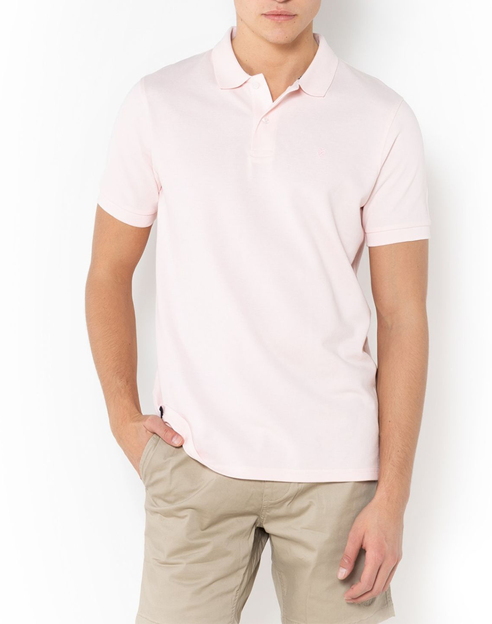 THE BOSTONIANS ΜΠΛΟΥΖΑ POLO PIQUE REGULAR FIT 3PS0001-PINK LightPink