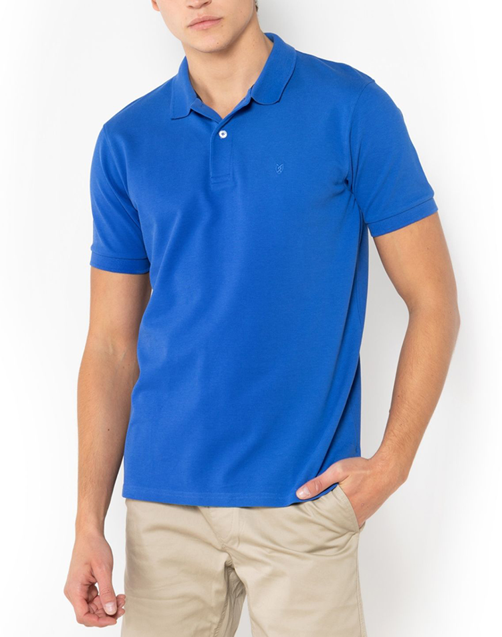 THE BOSTONIANS ΜΠΛΟΥΖΑ POLO PIQUE REGULAR FIT 3PS0001-SAX RoyalBlue