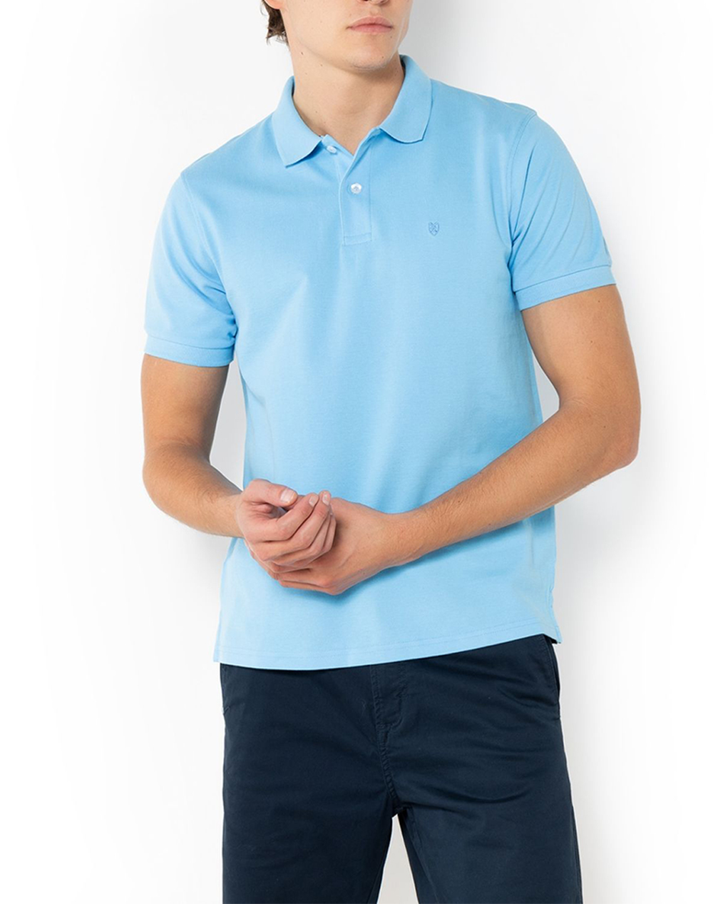 THE BOSTONIANS ΜΠΛΟΥΖΑ POLO PIQUE REGULAR FIT 3PS0001-TURQUOISE Turquoise