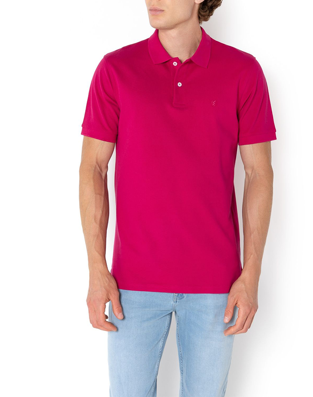 THE BOSTONIANS ΜΠΛΟΥΖΑ POLO PIQUE REGULAR FIT 3PS0001-MAJESTIC deepPink