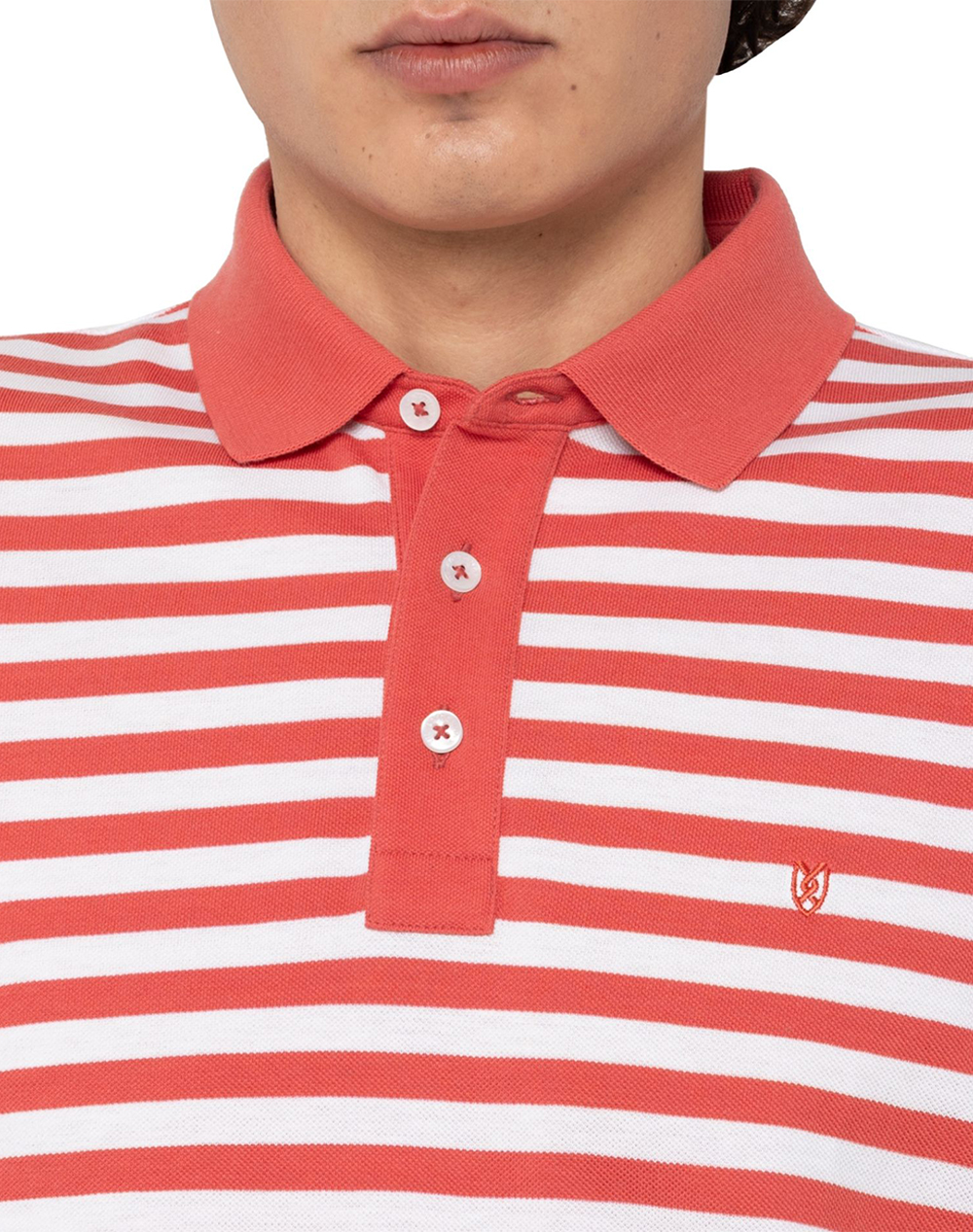 The Bostonians Μπλούζα Acorn Polo Pique Regular Fit 3Ps4462-Sierra Lightred ανδρικά ρούχα μπλούζες Politikos Shop Πολιτικός