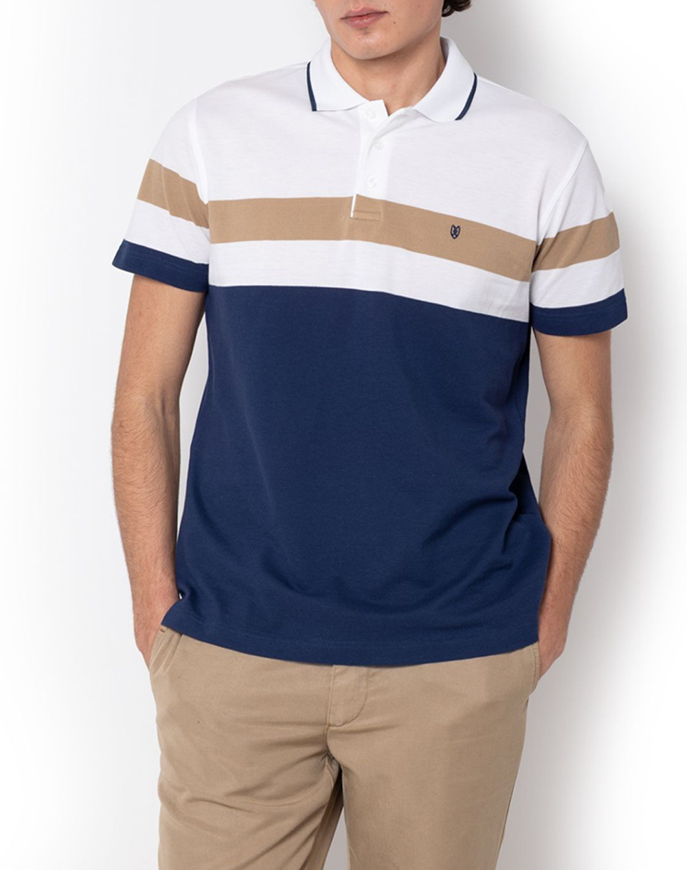 THE BOSTONIANS ΜΠΛΟΥΖΑ ACORN POLO PIQUE REGULAR FIT 3PS4464-NAVY Multi