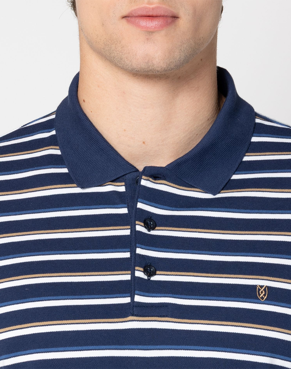 The Bostonians Μπλούζα Acorn Polo Pique Regular Fit 3Ps4465-Blue Navyblue ανδρικά ρούχα μπλούζες Politikos Shop Πολιτικός