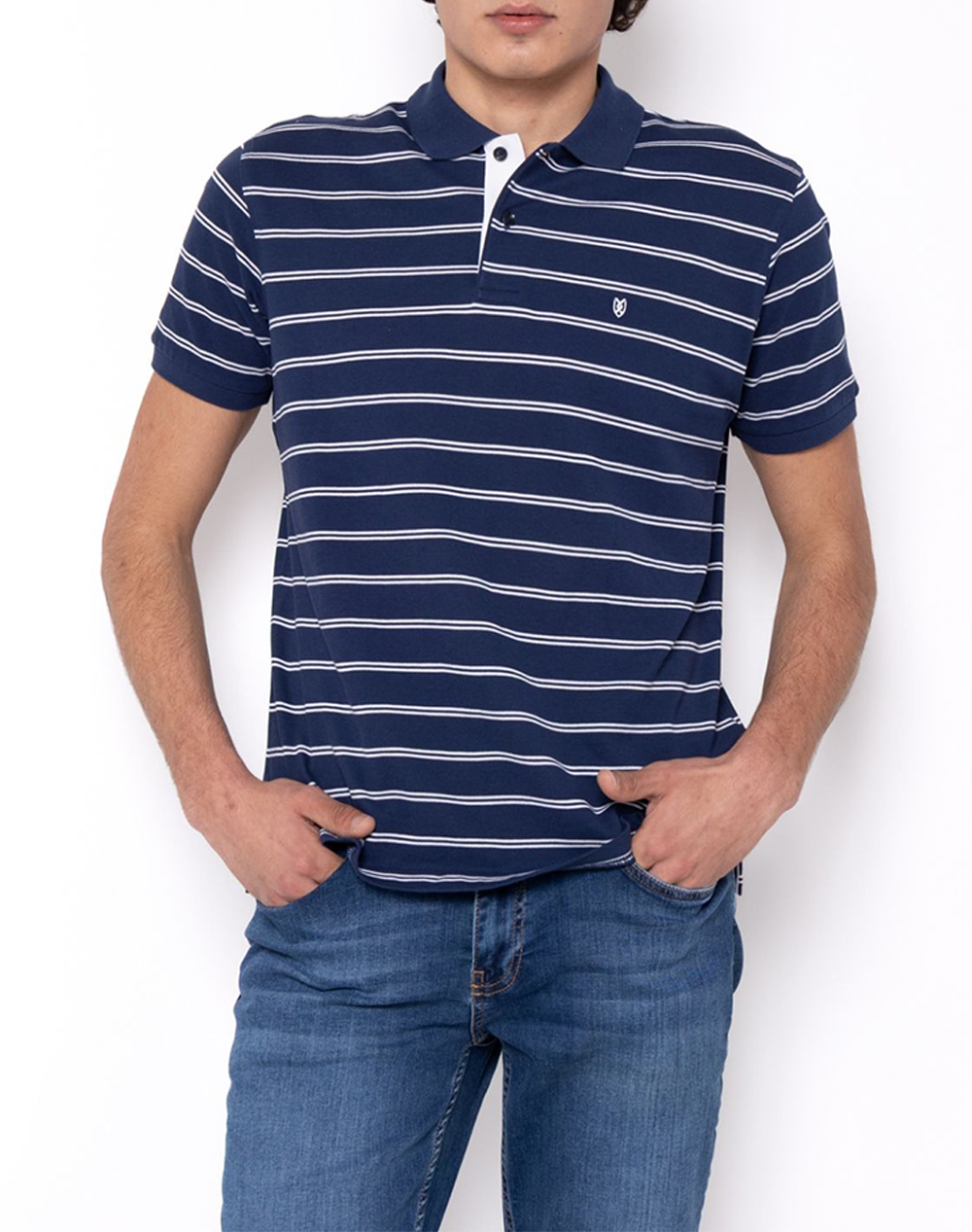 THE BOSTONIANS ΜΠΛΟΥΖΑ ACORN POLO PIQUE REGULAR FIT 3PS4468-NAVY NavyBlue