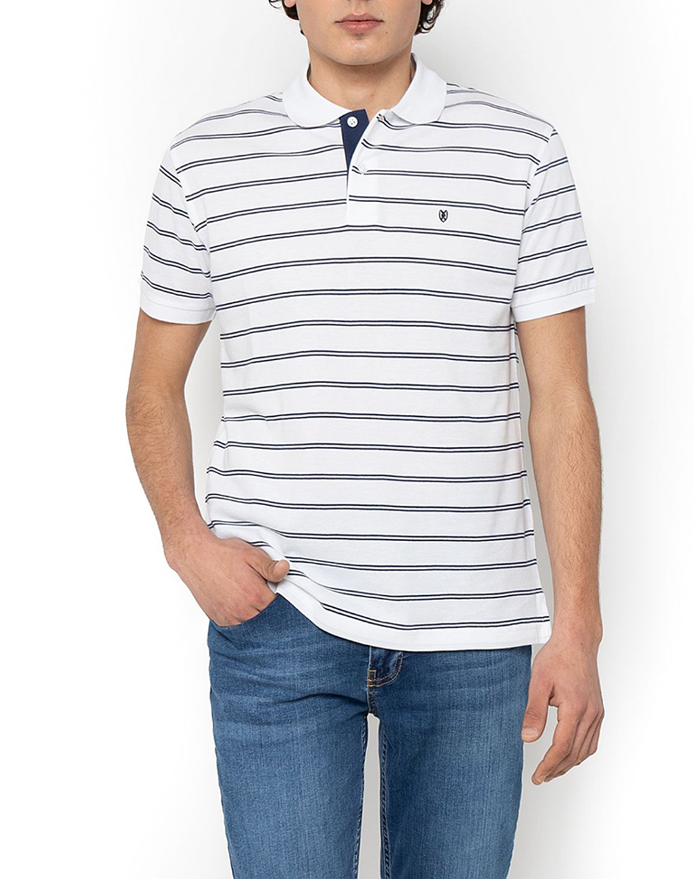 THE BOSTONIANS ΜΠΛΟΥΖΑ ACORN POLO PIQUE REGULAR FIT 3PS4468-WHITE OffWhite