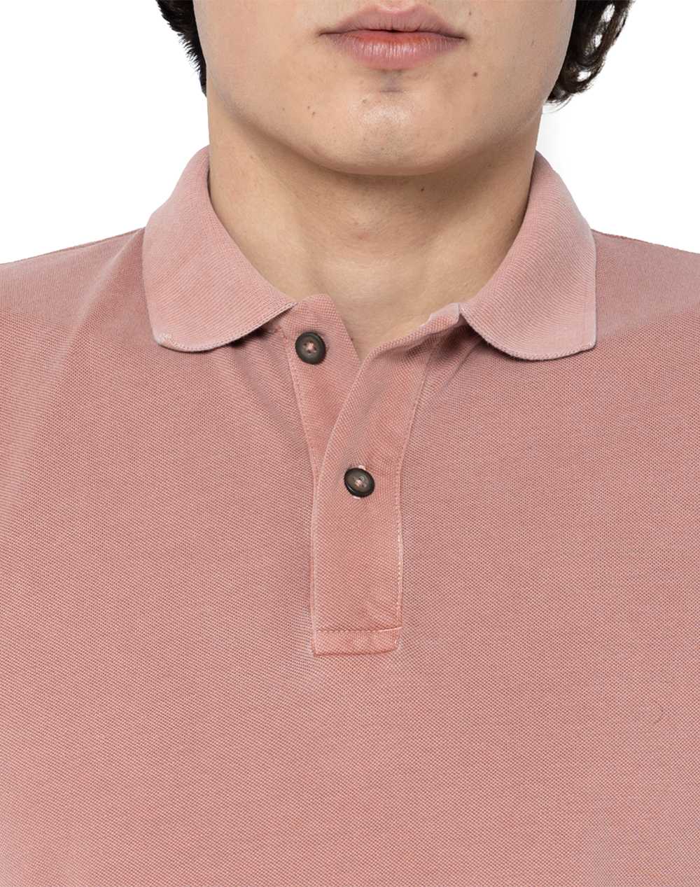 The Bostonians Μπλούζα Polo Pique Delave Regular Fit 3Ps1298-Apple Lightred ανδρικά ρούχα μπλούζες Politikos Shop Πολιτικός