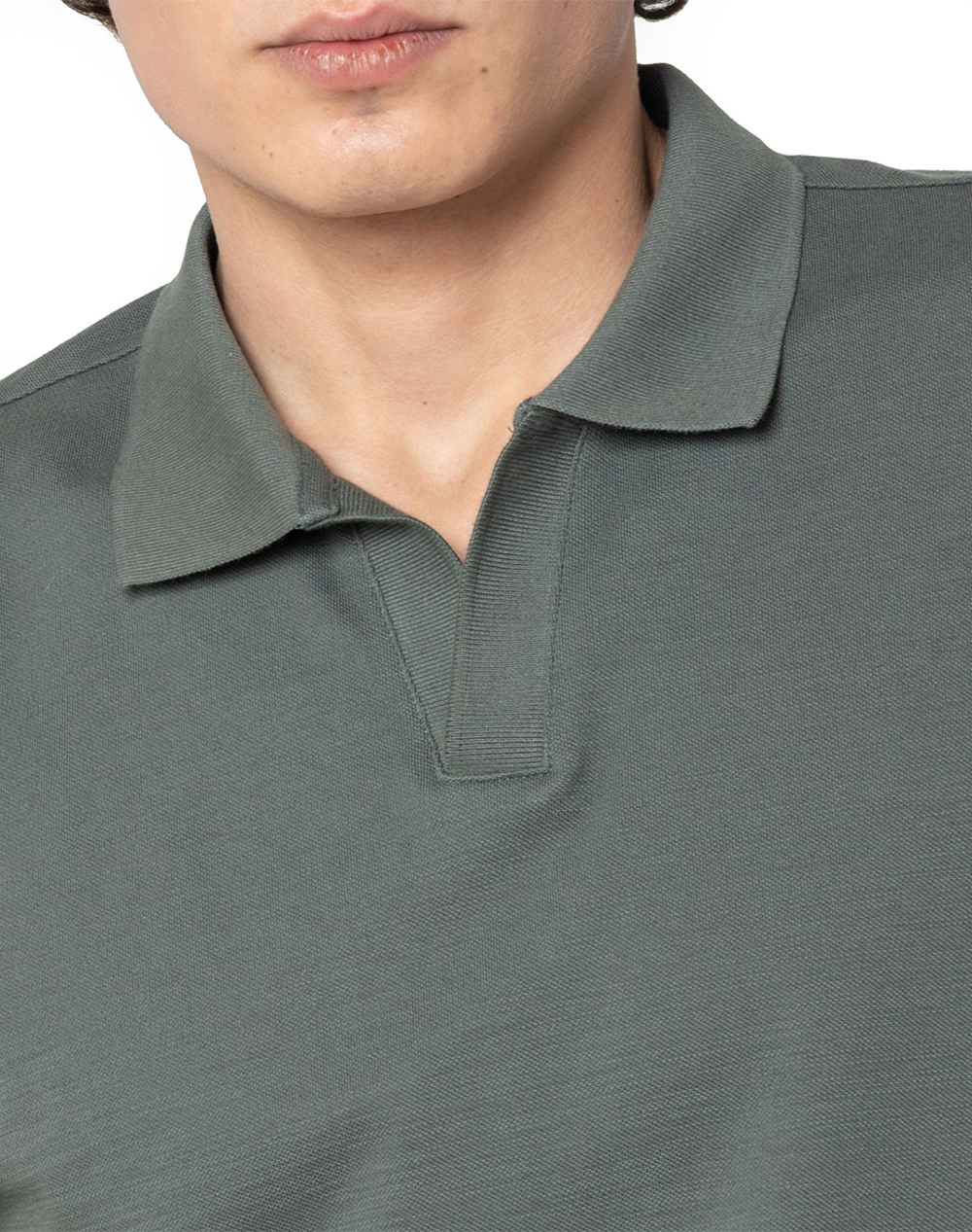 The Bostonians Μπλούζα Polo Pique Φλαμα Regular Fit 3Ps1300-Olive Olive ανδρικά ρούχα μπλούζες Politikos Shop Πολιτικός