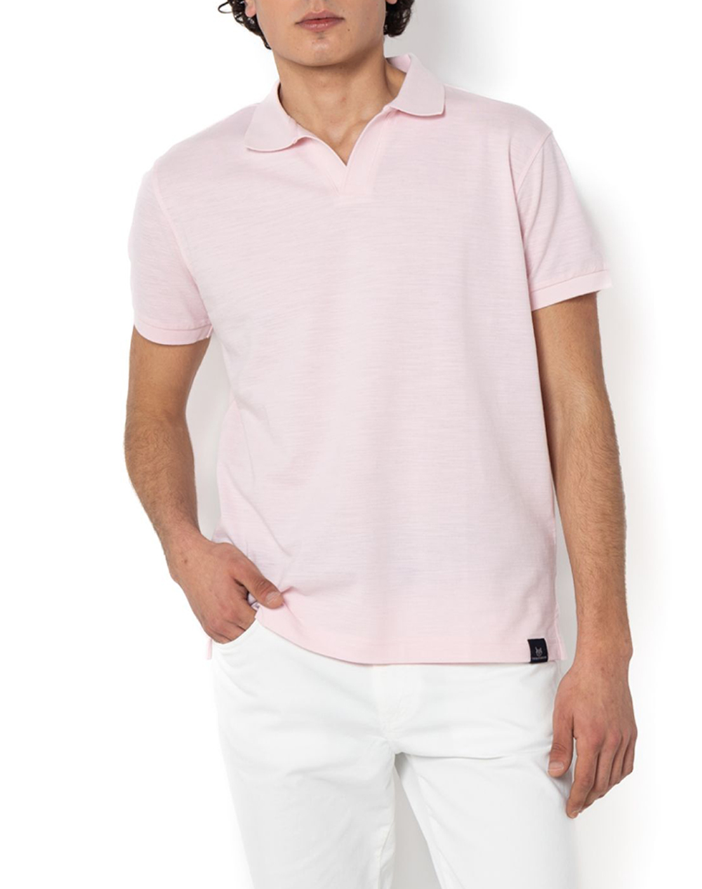 THE BOSTONIANS ΜΠΛΟΥΖΑ POLO PIQUE ΦΛΑΜΑ REGULAR FIT 3PS1300-PINK Pink
